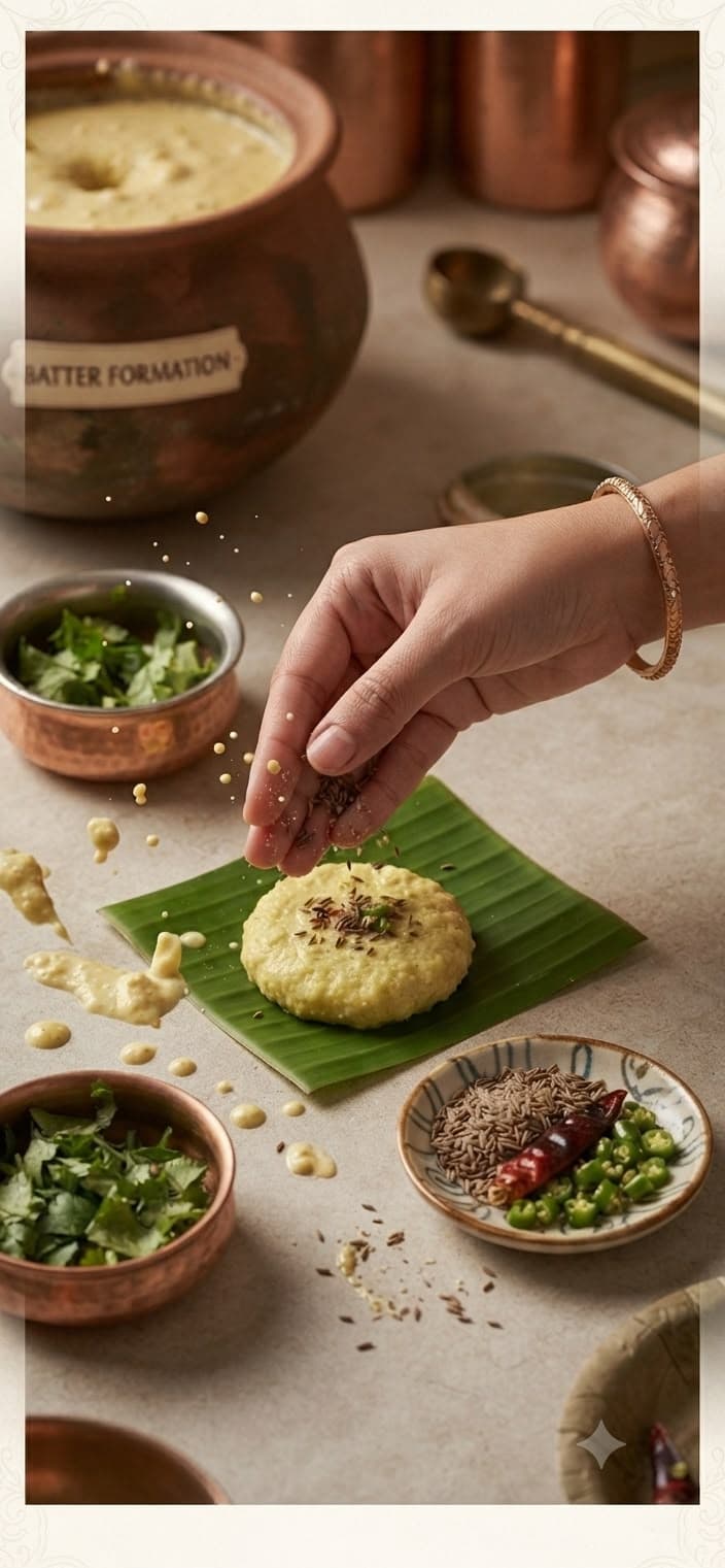 Fresh dhuska snack served with chai